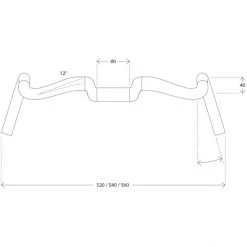 Deda-elementi Cintres Vélo De Route Gera Guidon Ø31,7mm 16°, Noir