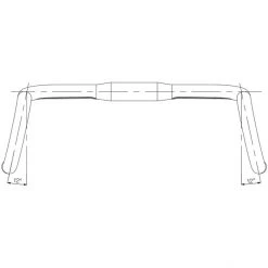 Deda-elementi Cintres Vélo De Route Gravel100 RHM Guidon Ø31,7mm, Noir