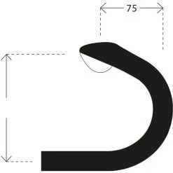 Deda-elementi Cintres Vélo De Route Vinci Shallow Guidon Ø31,7mm, Noir