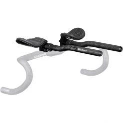 Fsa-vision Cintres Triathlon Metron 4D Flat MAS Kit De Fixation S-Bend Avec Entretoise, Noir
