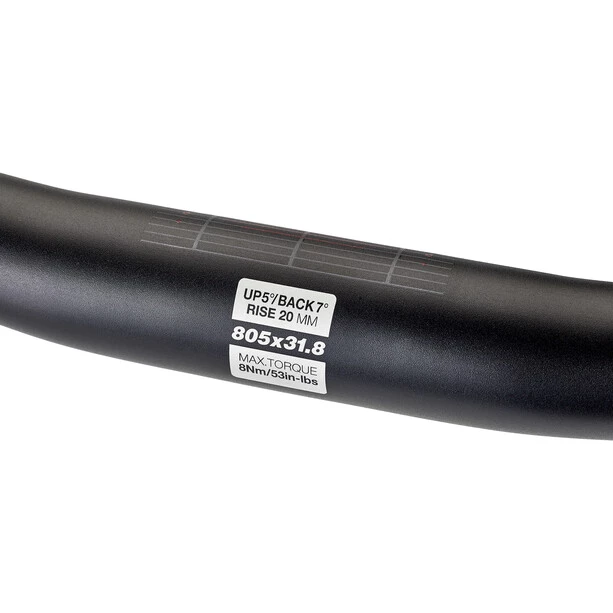 Sixpack Dirt- & BMX-ohjaustangot Millenium805 Cintre Ø31,8mm 20mm, Noir/rouge 5 Sixpack Dirt- & BMX-ohjaustangot Millenium805 Cintre Ø31,8mm 20mm, Noir/rouge – Image 3