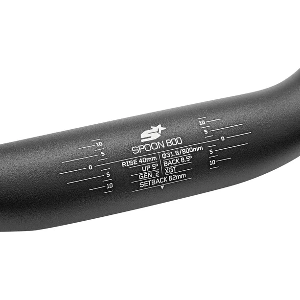 Spank Cintres VTT Spoon 800 Cintre Ø31,8mm 40mm, Noir 4 Spank Cintres VTT Spoon 800 Cintre Ø31,8mm 40mm, Noir – Image 2